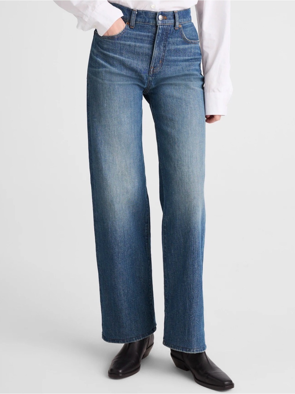 NWT Madewell The Perfext Vintage Wide-Leg Jean